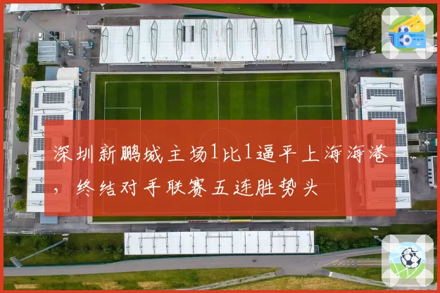 深圳新鹏城主场1比1逼平上海海港,终结对手联赛五连胜势头