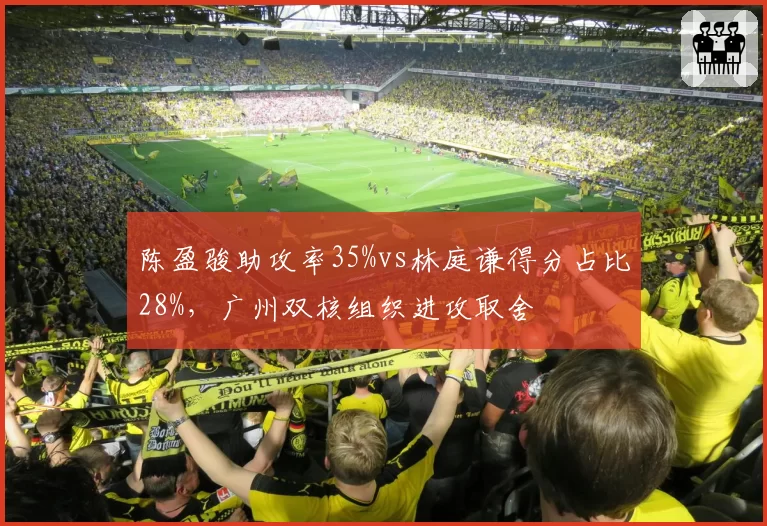 陈盈骏助攻率35%vs林庭谦得分占比28%，广州双核组织进攻取舍